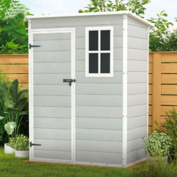 מחסן גינה פולימר מחוזק דגם "מיכל" – 110×138 3X5ft