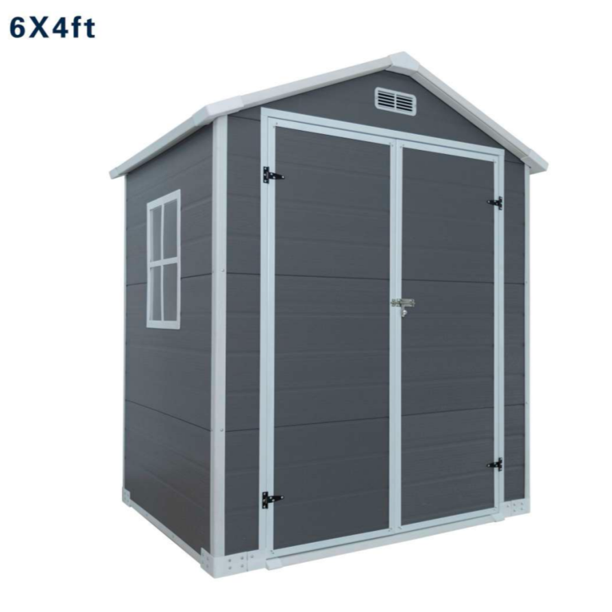 מחסן גינה פולימר מחוזק דגם "תבור" – 168×135 6X4ft