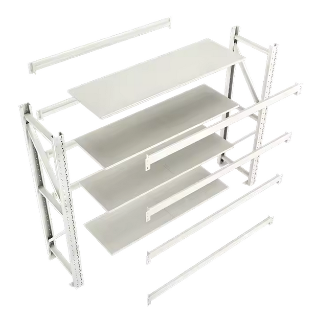 מדפים מודולריים למחסן כוננית מתכת מודולרית 200/60/107