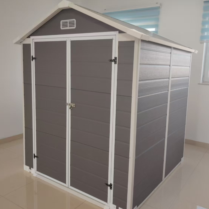 מחסן גינה פולימר מחוזק דגם "מאי" – 173×172 6X6ft