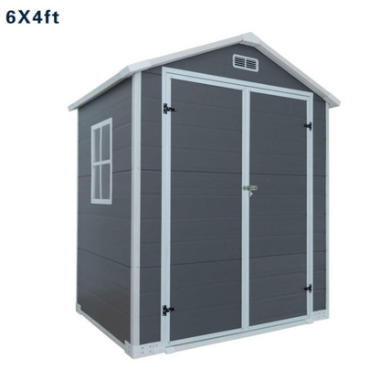 מחסן גינה פולימר מחוזק דגם "תבור" – 168×135 6X4ft