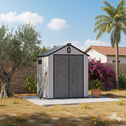 מחסן פלסטיק KingCenter 6X8 הובלה בחינם