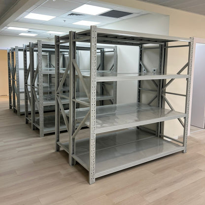 מדפים מודולריים למחסן כוננית מתכת מודולרית 200/60/200