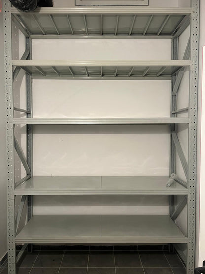 מדפים מודולריים למחסן כוננית מתכת מודולרית 300/60/200 עומס מדף 200 ק"ג